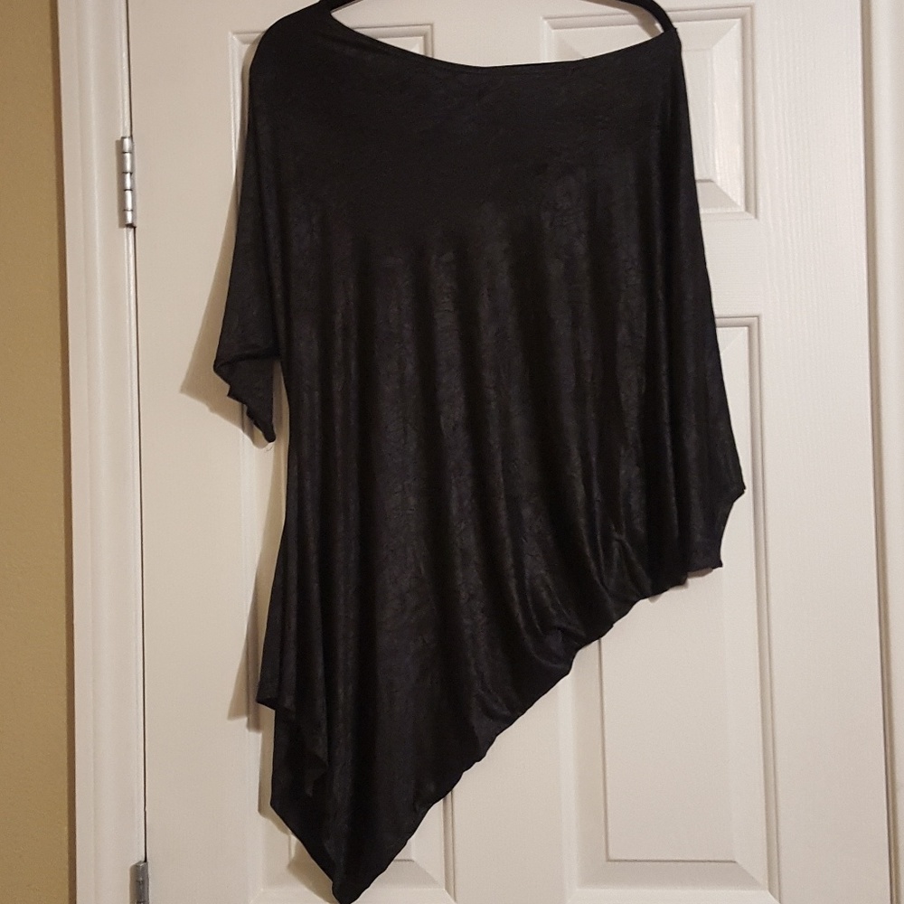 Black, off the shoulder top